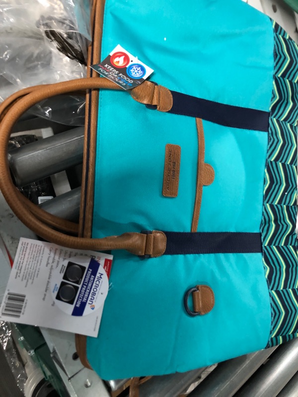 Photo 2 of Arctic Zone Hot/Cold Insulated Collapsible Picnic Cooler and Picnic Satchel Picnic Satchel Teal