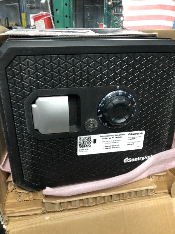 Photo 5 of Sentry Safe Home Safe, Fireproof, Waterproof, with Combination Lock and Override Key,FPW082KSB, 0.81 cu ft 0.81 cu.ft. 1-Hr. Fireproof, Combination, Bolt-Down