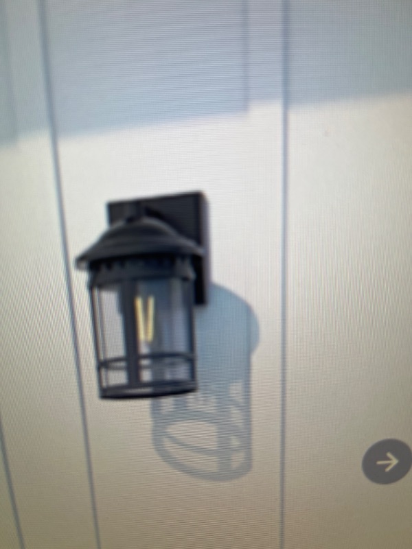 Photo 1 of Harbor Breeze St. Sean 1-Light 11.25-in Black Outdoor Wall Light