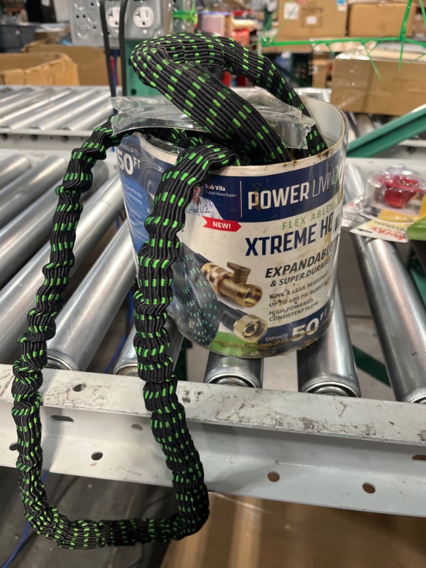 Photo 1 of * used item * previously opened * see images *
Power Living Flex-Able Xtreme 50 Ft Hose High Powered Lightweight Water Hose