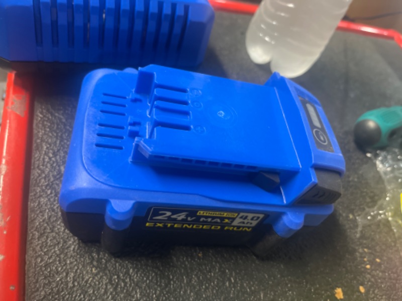 Photo 1 of Kobalt 24-volt Max 4-Amp-Hours Lithium Power Tool Battery