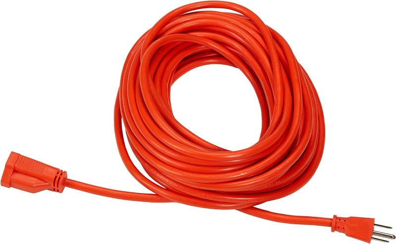 Photo 1 of Amazon Basics 50-Foot 3-Prong Vinyl Indoor EXTENSION CORD