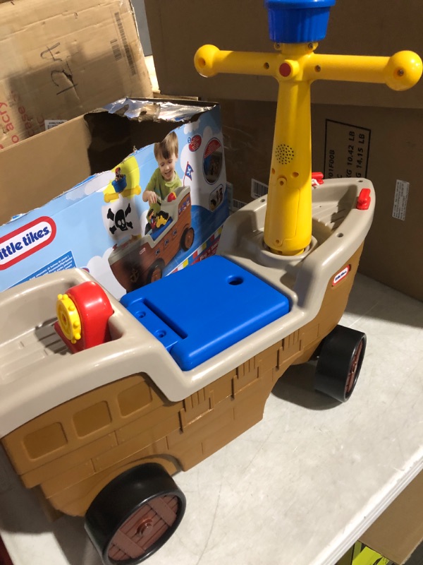 Photo 5 of **MISSING ALL ACCESSORIES**
Little Tikes 2-in-1 Pirate Ship Ride-On Toy and Playset