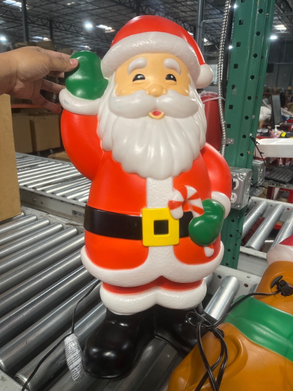 Photo 1 of Holiday Living 24-in Lighted Santa Blow Mold