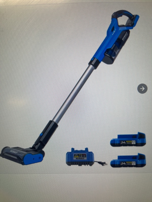 Photo 1 of Kobalt 24 Volt Cordless Pet Stick Vacuum