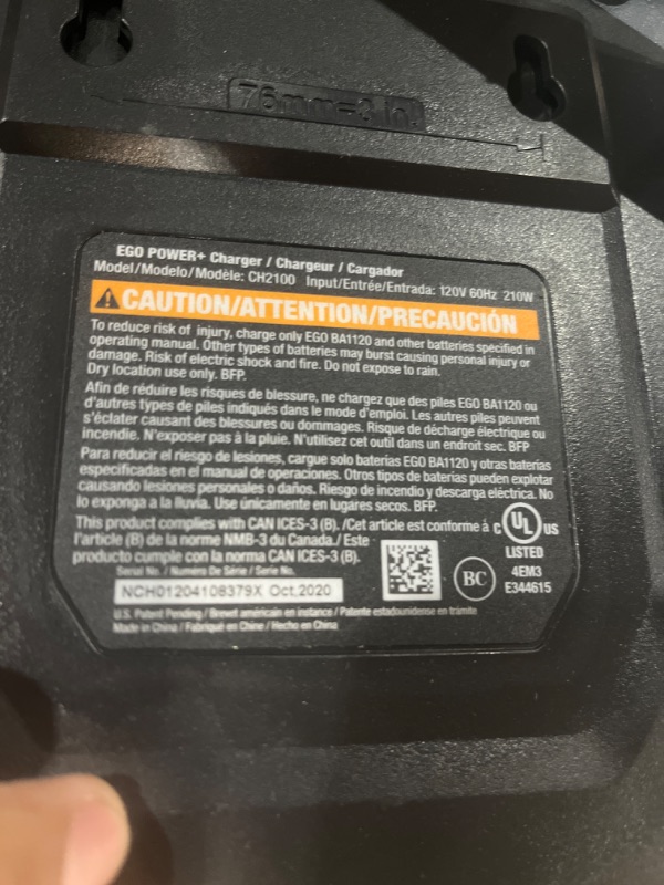 Photo 8 of * item sold for parts/repair *
EGO Power+ ST1502SA 15-Inch 56-Volt Cordless String Timmer, Black & EGO Power+ AL2450S 0.095" 