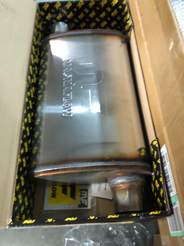 Photo 2 of MagnaFlow Performance Exhaust Muffler 11234: 2"/2" Inlet/Outlet, 4x9x14" Oval, Stainless Steel, Satin Finish 2 in. Inlet/Outlet