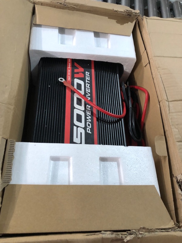 Photo 3 of POTEK 5000W Car Power Inverter DC 12V to AC 110V with 2AC outlets and 2A USB Port