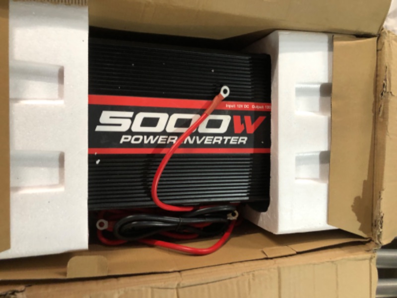 Photo 1 of POTEK 5000W Car Power Inverter DC 12V to AC 110V with 2AC outlets and 2A USB Port