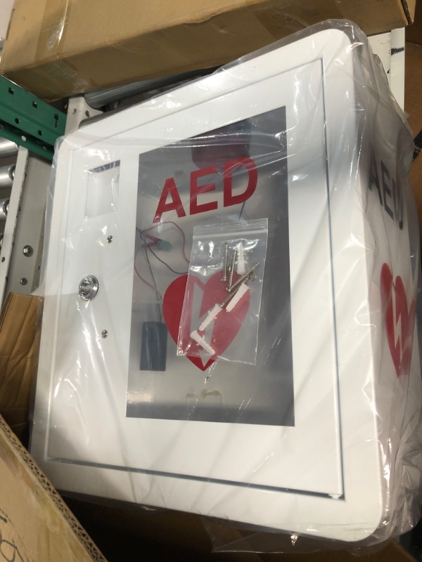 Photo 3 of AED Cabinet fits All Cardiac Science, Zoll, AED Defibrillator, Physio-Control AED Defibrillator Wall Mounted Storage