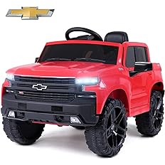 Photo 1 of (PARTS ONLY)Licensed Chevrolet Silverado 12V Kids Electric Ride On Truck Car with Remote Control, LED Lights, MP3 Music & Back Storage, Chevy Silverado Trail Boss LT Electric Ride On Truck Vehicle for Kids, Red