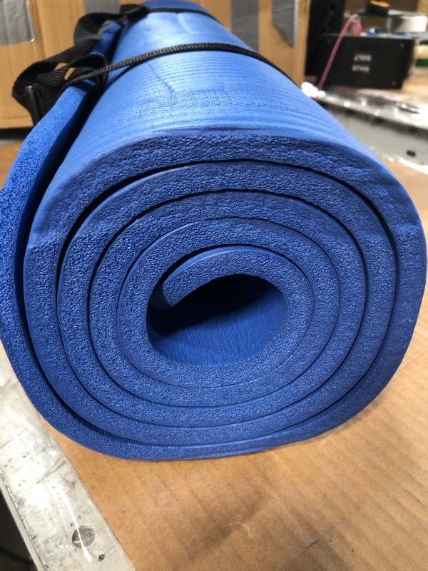 Photo 3 of **DAMAGE**
BalanceFrom All Purpose 1/2-Inch Yoga Blue Mat 