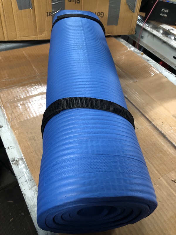 Photo 4 of **DAMAGE**
BalanceFrom All Purpose 1/2-Inch Yoga Blue Mat 