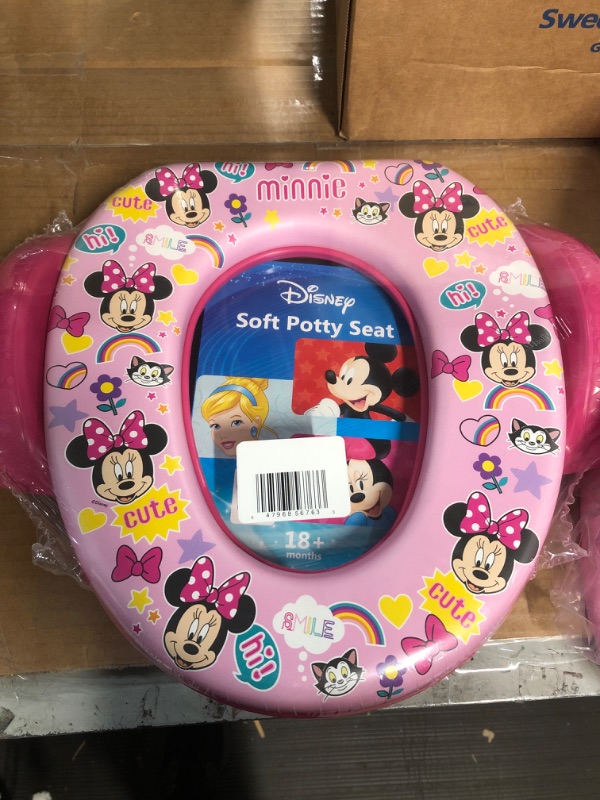 Photo 1 of Disney Minnie Mouse "Smile" Step Stool, Baby Minnie "Pop Attitude" Soft Potty Seat