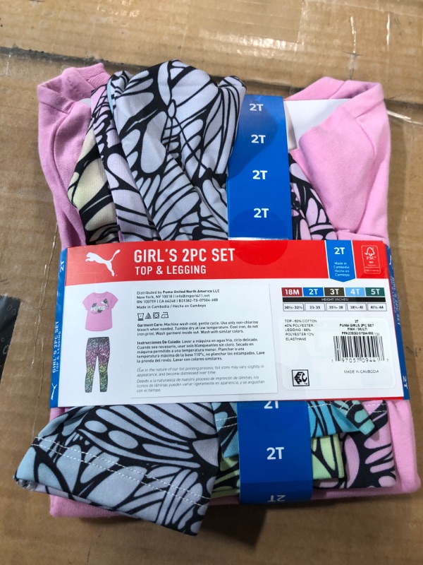 Photo 4 of **BUNDLE** Kids Family Sleep Set/ Puma Toddler Girls' 2 Piece Legging Set