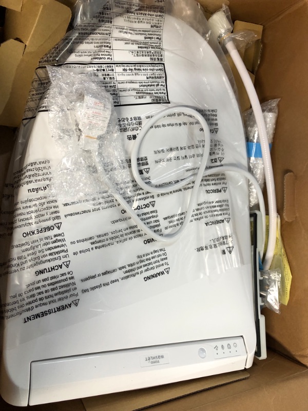 Photo 4 of **SEE NOTES/NON-REFUNDABLE FOR PARTS**
TOTO SW3036R#01 WASHLET K300 Electronic Bidet Toilet Seat, Cotton White Cotton White Self-Cleaning Wand with EWATER