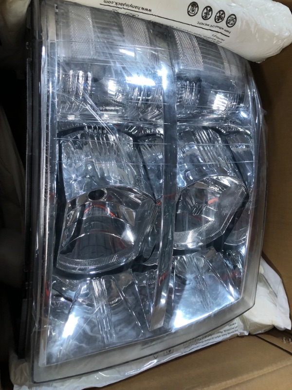 Photo 2 of KAX Headlight Assembly for 2007-2013 Silverado 1500 Replacement 2007-2014 Silverado 2500HD 3500HD (Clear Lens)