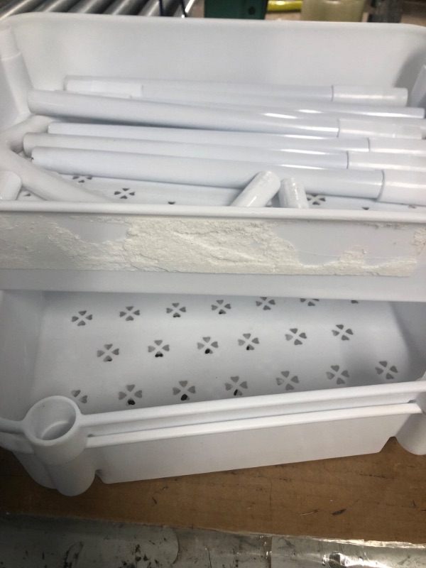 Photo 3 of  3-Tier Plastic Storage Cart Utility Cart NO WHEELS- WHITE