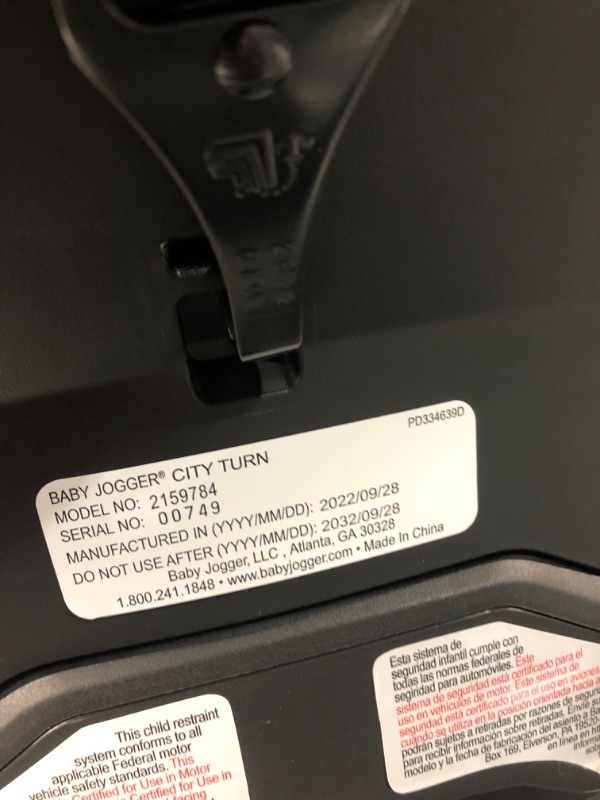 Photo 1 of Baby Jogger City Turn Rotating Convertible Car Seat | Unique Turning Car Seat Rotates
