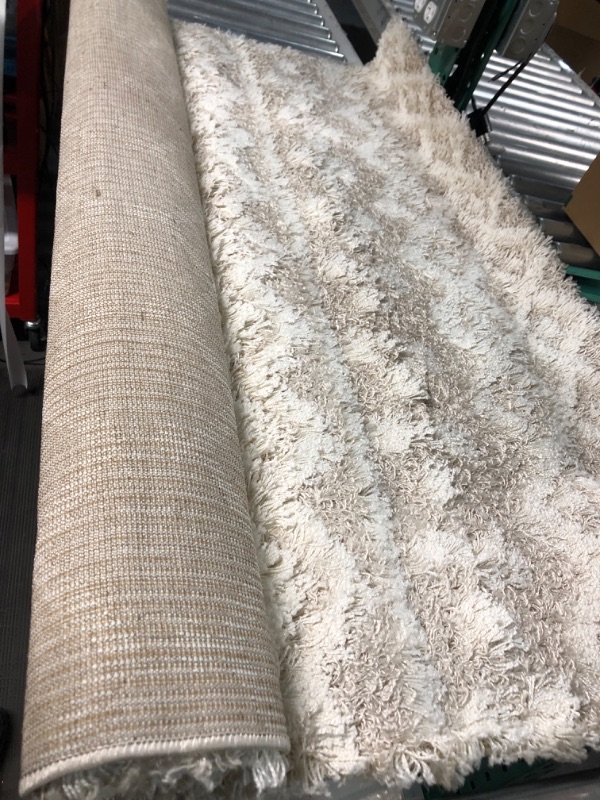 Photo 2 of ****STOCK PHOTO FOR SAMPLE****
SAFAVIEH Hudson Shag Collection Area Rug - 8' x 10', Ivory & Beige, Modern Design, Non-Shedding & Easy Care, 2-inch Thick Ideal for High Traffic Areas in Living Room, Bedroom (SGH206B) 8' x 10' Ivory/Beige