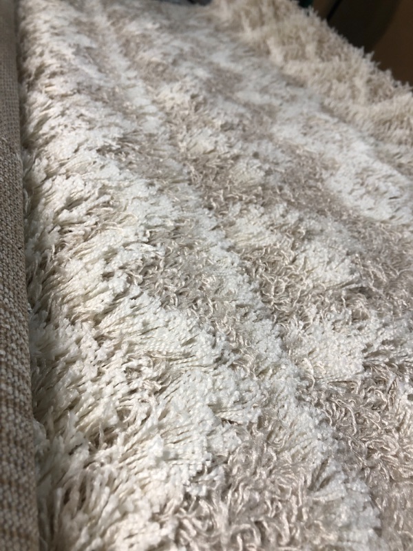 Photo 3 of ****STOCK PHOTO FOR SAMPLE****
SAFAVIEH Hudson Shag Collection Area Rug - 8' x 10', Ivory & Beige, Modern Design, Non-Shedding & Easy Care, 2-inch Thick Ideal for High Traffic Areas in Living Room, Bedroom (SGH206B) 8' x 10' Ivory/Beige