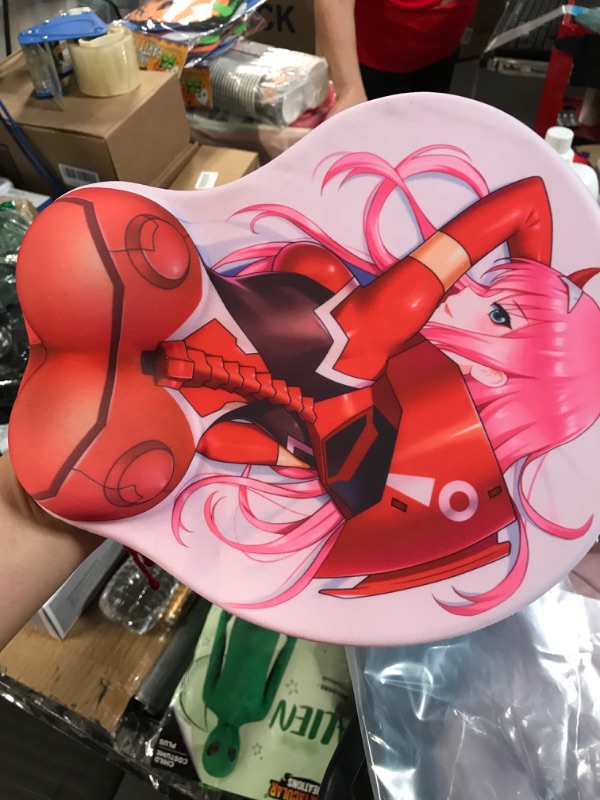 Photo 3 of Darling in The Franxx Zero Two Girl Anime Mouse Pads with Wrist Rest Gaming 3D Mousepads 2Way Skin (002-2)