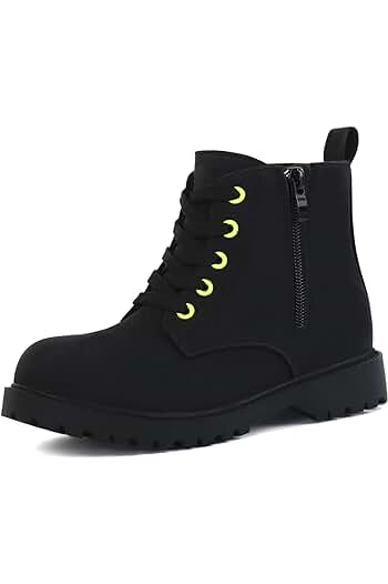 Photo 1 of JABASIC Girls Ankle Boots Side Zipper Lace size 4