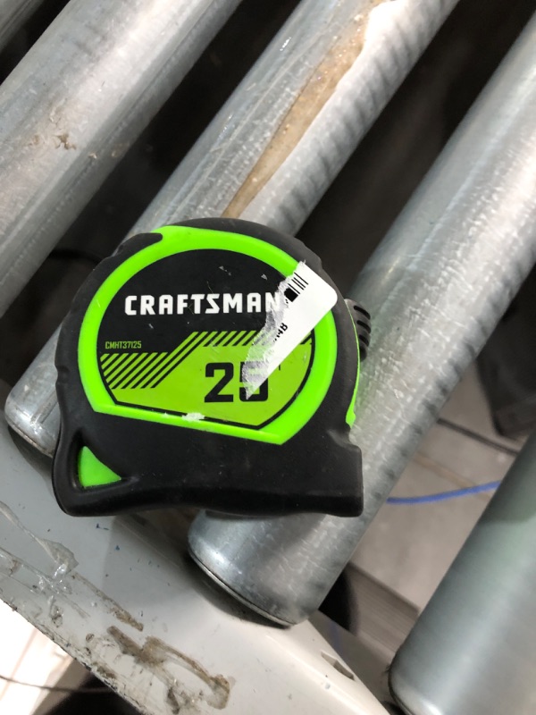 Photo 2 of ***READ NOTES***CRAFTSMAN Tape Measure, 25 ft, Retraction Control and Self-Lock, Rubber Grip (CMHT37225) 25-Foot Tape Measure