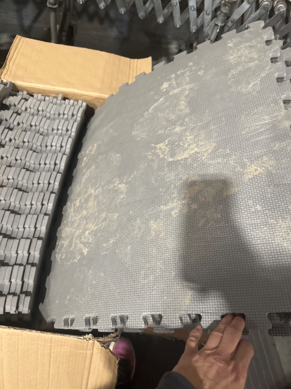 Photo 5 of **NON REFUNDABLE NO RETURNS SOLD AS IS**
**PARTS ONLY**BalanceFrom Puzzle Exercise Mat with EVA Foam Interlocking Tiles Grey 1/2” Thick, 144 S.F.