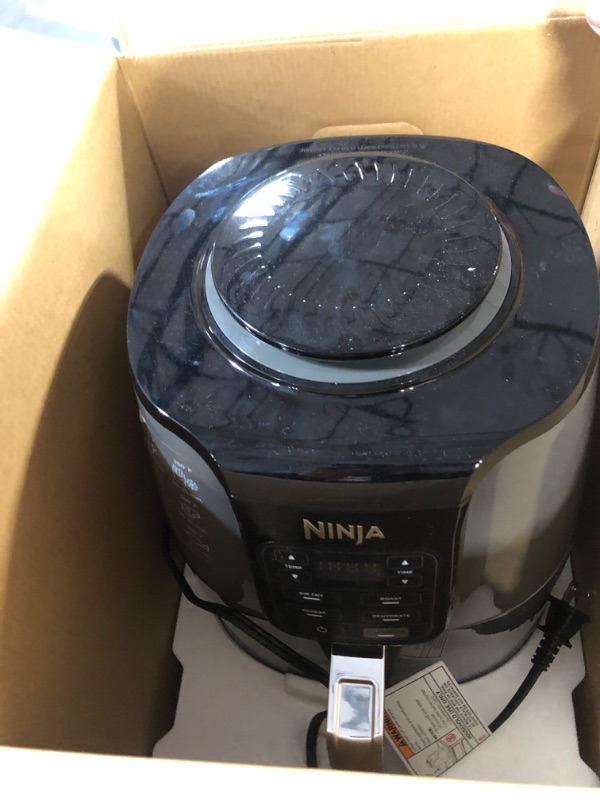 Photo 2 of **NON REFUNDABLE NO RETURNS SOLD AS IS**
**PARTS ONLY**Ninja AF101 Air Fryer that Crisps, Roasts, Reheats, & Dehydrates, for Quick, Easy Meals, 4 Quart Capacity, & High Gloss Finish, Black/Grey 4 Quarts