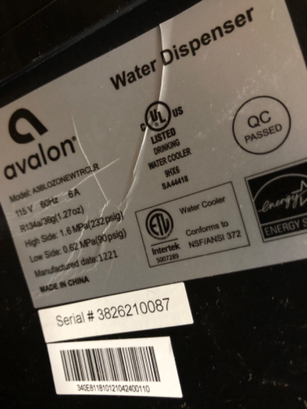 Photo 6 of * important * see notes *
Avalon Limited Edition Self Cleaning Water Cooler Water Dispenser