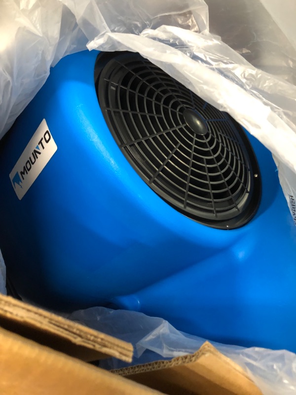 Photo 4 of **DOES NOT POWER ON**
MOUNTO 3-Speed 3/4HP 3000CFM Air Mover Floor Carpet Dryers (Blue)