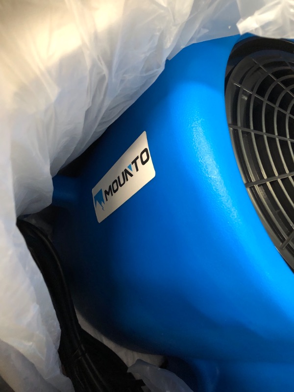 Photo 5 of **DOES NOT POWER ON**
MOUNTO 3-Speed 3/4HP 3000CFM Air Mover Floor Carpet Dryers (Blue)