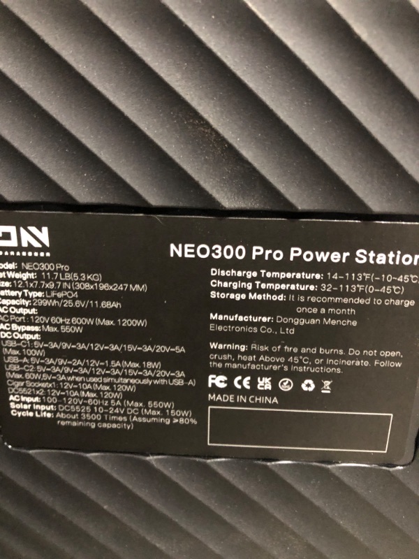 Photo 5 of * read notes *
Portable Power Station 300W,268.8Wh (600W Surge)