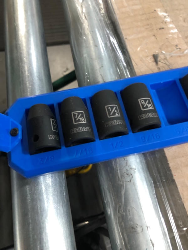 Photo 1 of **MISSING A FEW - SEE PHOTOS**
Kobalt 15-Piece Standard (SAE) 1/2-in Drive Set 6-point Impact Socket Set
