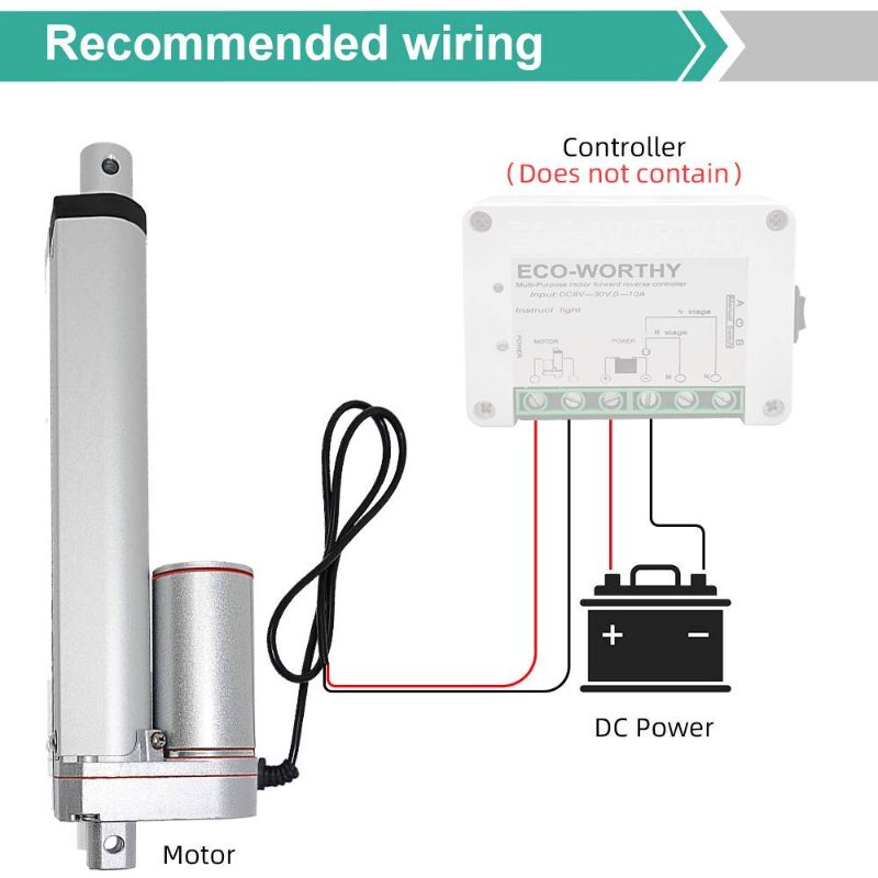 Photo 1 of ECO-WORTHY Heavy Duty 330lbs Solar Tracker Linear Actuator Multi-Function (12V, 8")