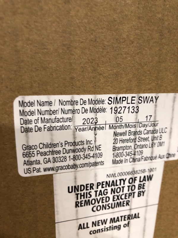 Photo 1 of Graco Simple Sway Abbington Baby Swing
