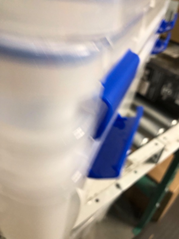 Photo 1 of **SEE PHOTOS - DAMAGED**
IRIS USA 60 Quart WEATHERPRO Plastic Storage Box with Durable Lid 
