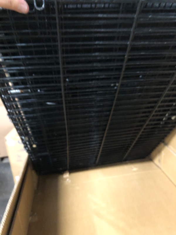View 3 of Amazon Basics Large 3-Tier Cat Cage Playpen Box Crate Kennel