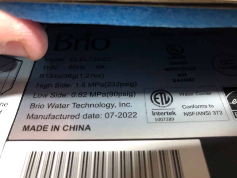 Photo 1 of **NON FUNCTIONAL*FOR PARTS ONLY**
Brio Moderna Bottom Load Water Cooler Dispenser Holds 3 or 5 Gallon Bottles