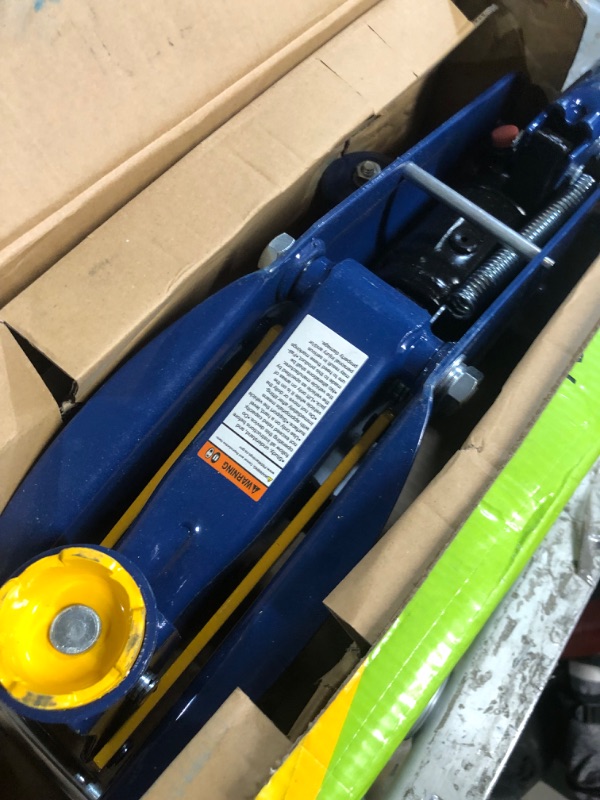 Photo 3 of 2 Ton Hydraulic Floor Jack, Blue 