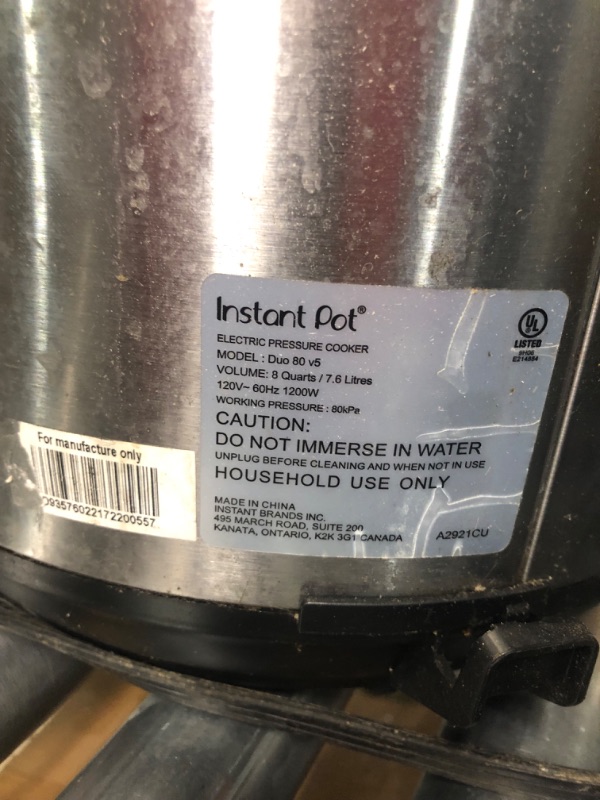 Photo 4 of **USED AND DIRTY SEE PHOTOS**
Instant Pot Duo 7-in-1 Electric Pressure Cooker