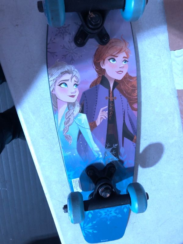 Photo 3 of **name written on board**
PlayWheels Frozen 2 21" Wood Cruiser- Sisters