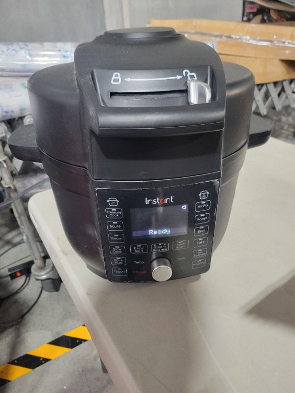 Photo 4 of **SEE NOTES/NON-REFUNDABLE FOR PARTS**
Instant Pot Duo Crisp Ultimate Lid, 13-in-1 Air Fryer