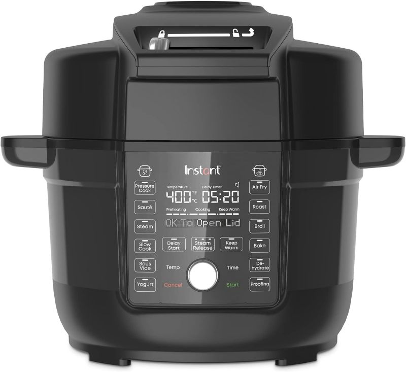 Photo 1 of **SEE NOTES/NON-REFUNDABLE FOR PARTS**
Instant Pot Duo Crisp Ultimate Lid, 13-in-1 Air Fryer