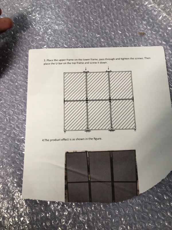 Photo 1 of VEVOR Room Divider, 5.5 ft Room Dividers and Folding Privacy Screens