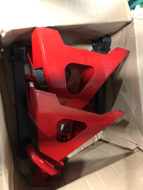 Photo 1 of BIG RED T46002A Torin Steel Jack Stands: Double Locking, 6 Ton (12,000 lb) Capacity, Red, 1 Pair