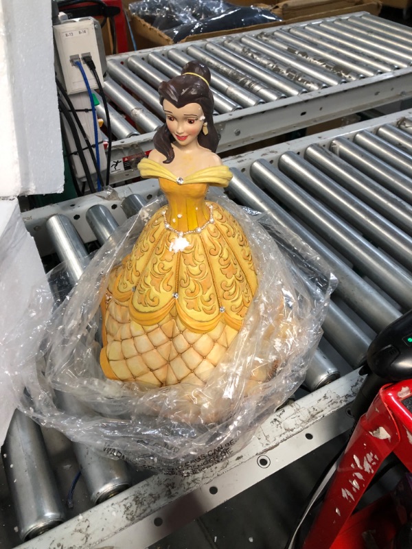 Photo 2 of Enesco Disney Traditions by Jim Shore Beauty and The Beast Belle Deluxe Enchanted Princess Series Figurine, 15 Inch, Multicolor