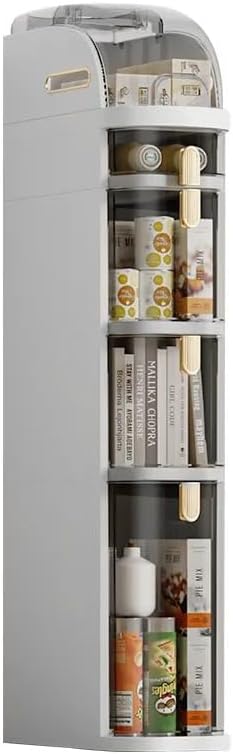 Photo 1 of **READ NOTES BELOW**Altreeak 4-Tier Slim Bathroom Storage Cabinet | Laundry Room Organization | Kitchen Organizers and Storage - WHITE 