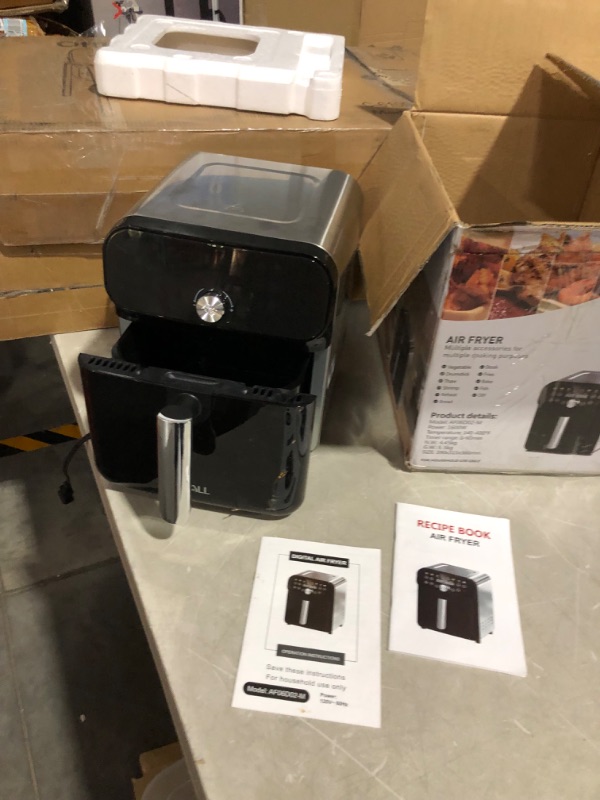 Photo 7 of ***HEAVILY USED AND DIRTY - POWERS ON - UNABLE TO TEST FURTHER***
whall Air Fryer,13QT Air Fryer Oven,Family Rotisserie Oven,1700W, Black